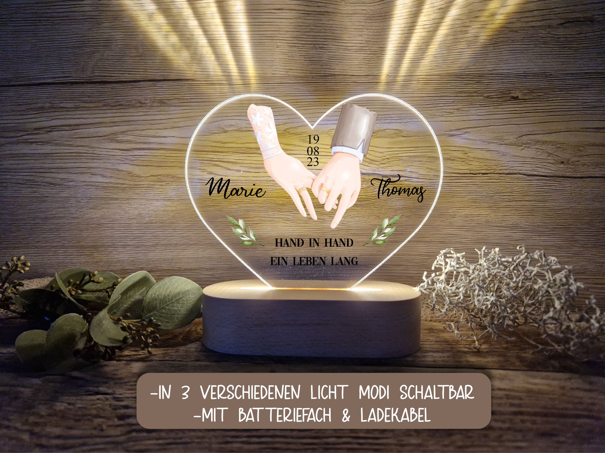 Hochzeitslicht - Hände