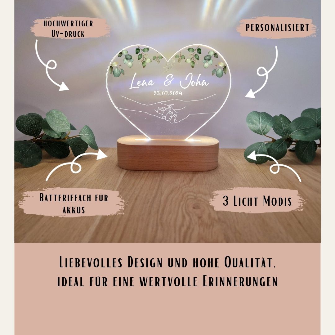 Hochzeitslicht - Herz Beschreibung