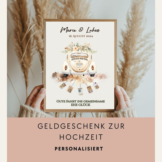 Hochzeitsposter - Käfer - personalisierbar