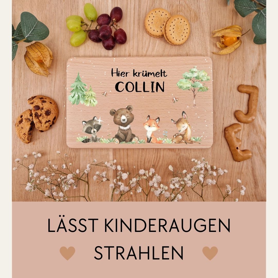 Holzbrettchen- Waldtiere