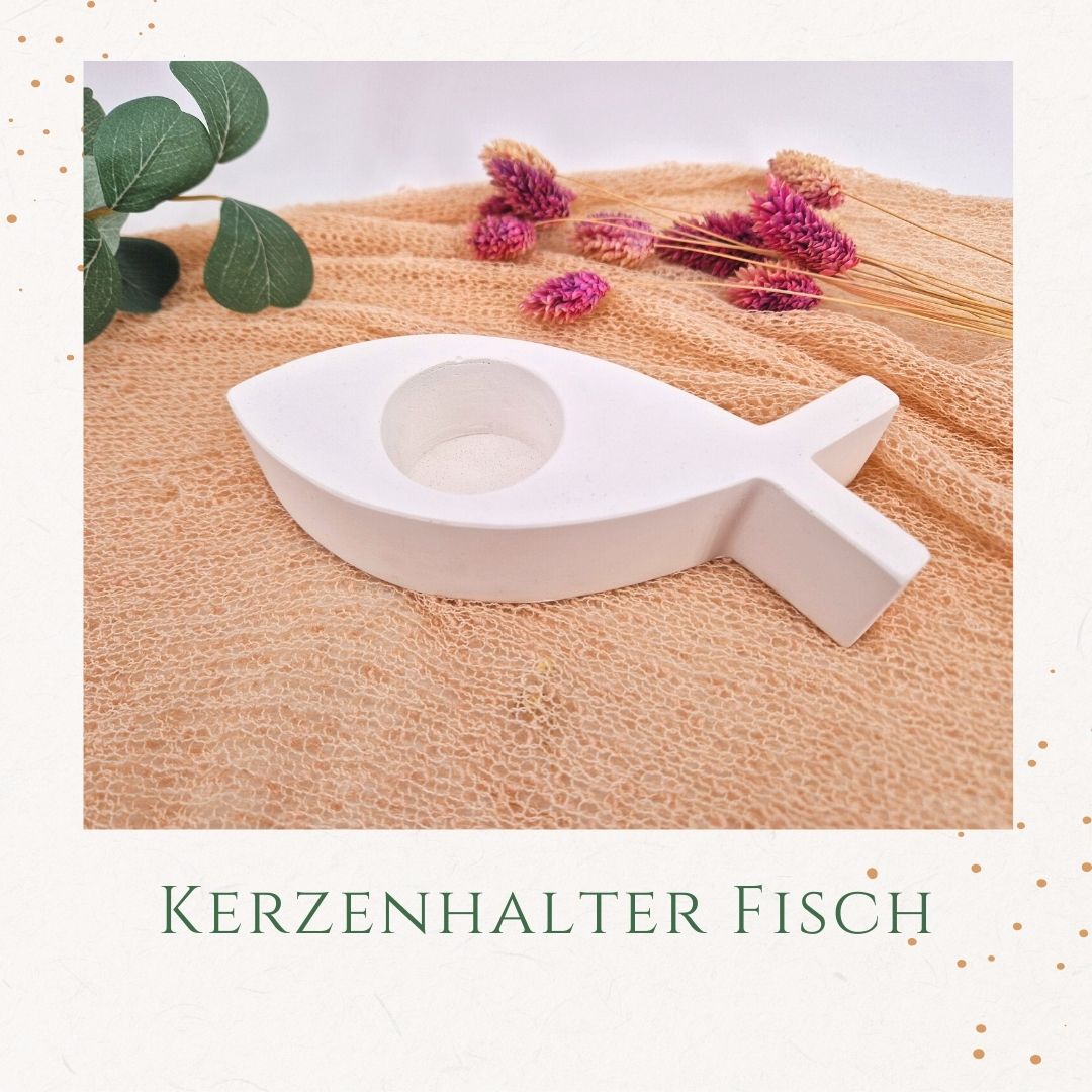 Kerzenuntersetzer - Fisch