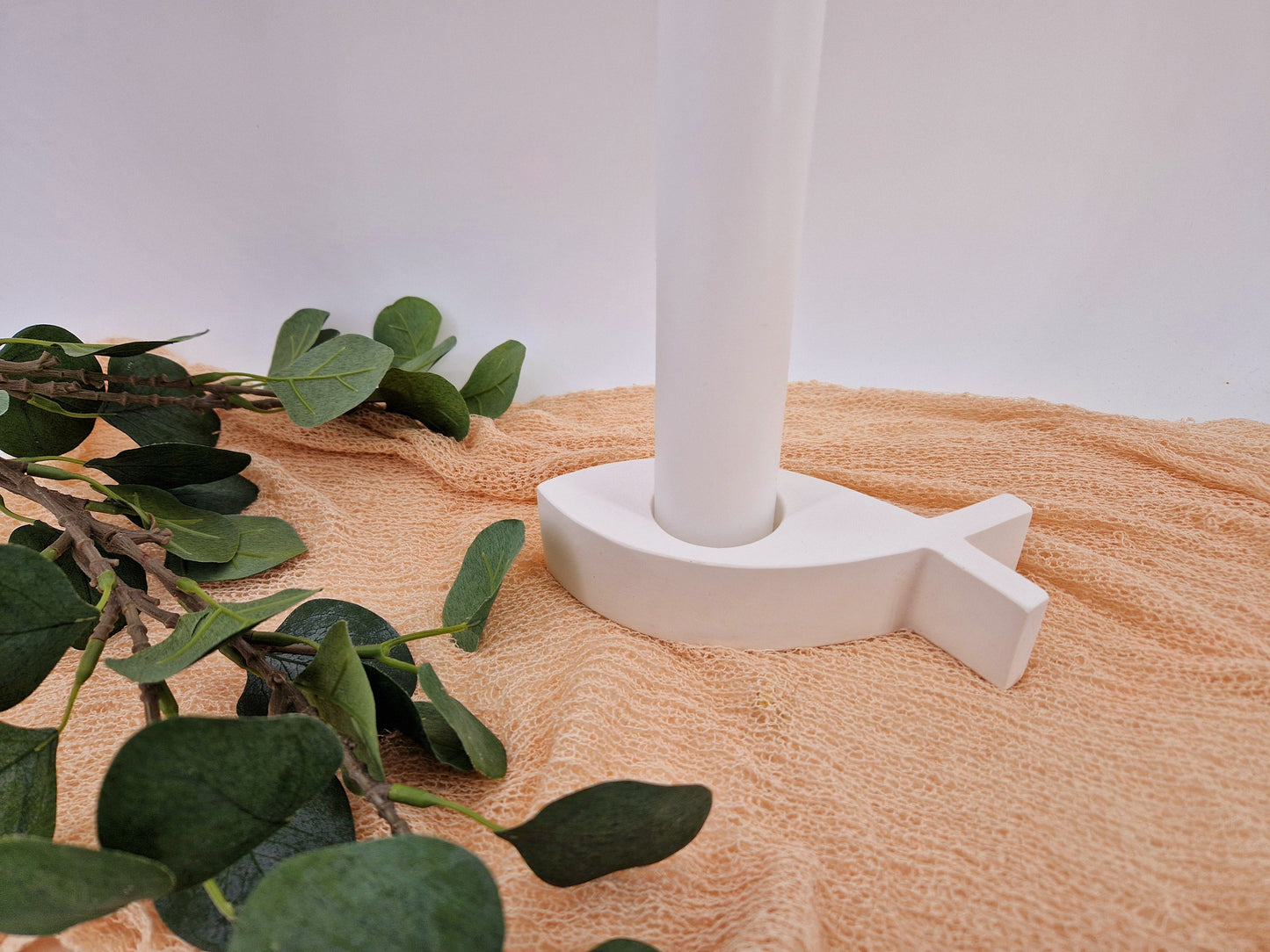 Kerzenuntersetzer Fisch