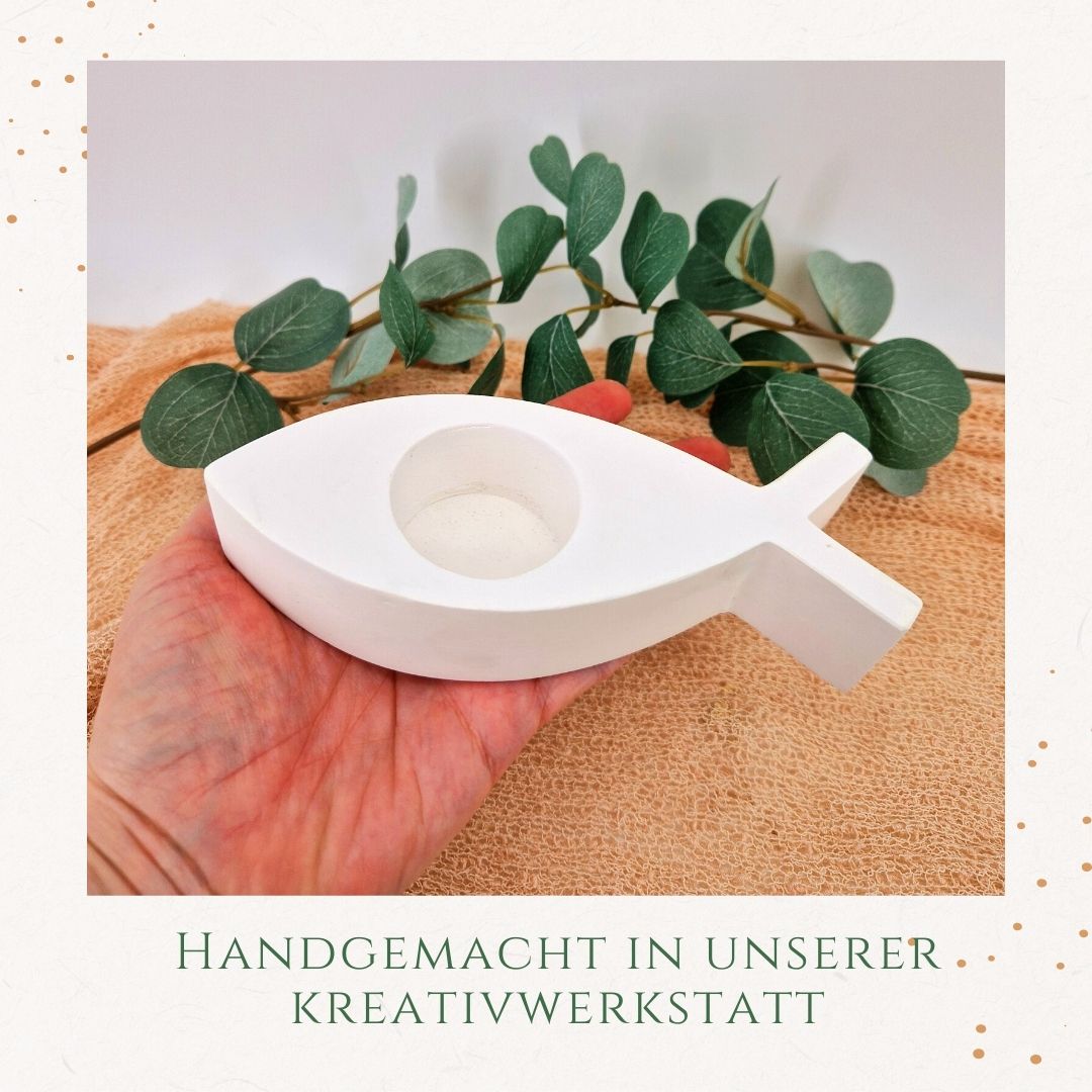 Kerzenuntersetzer Fisch