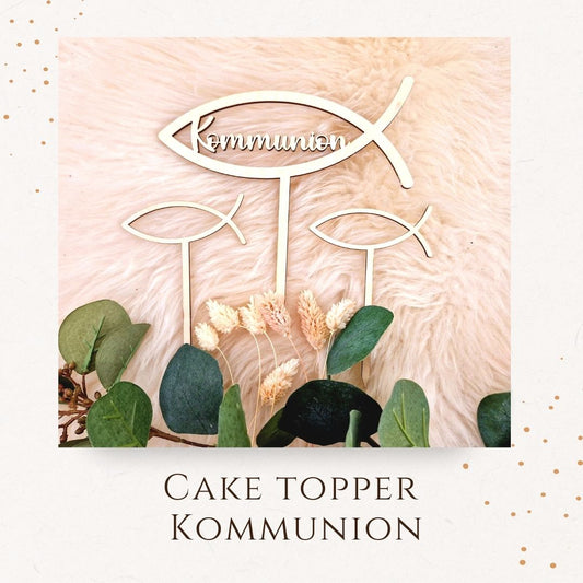 Caketopper - Fisch, Kommunion