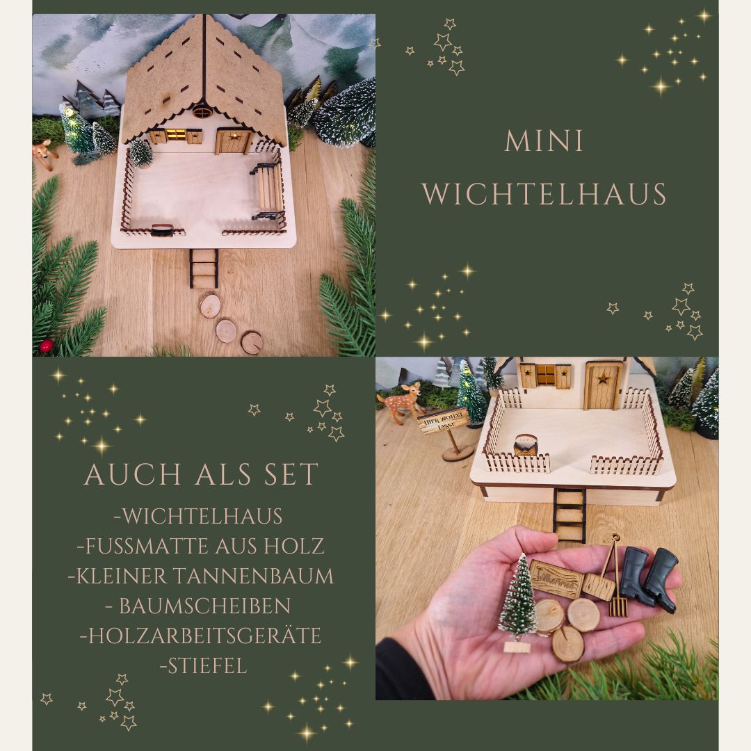 Mini Wichtelhaus beleuchtet "Jonte"
