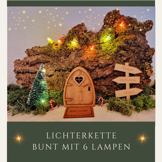 Lichterkette bunt mit Licht