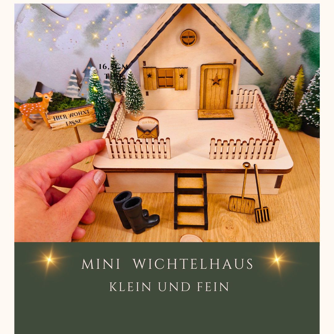 Mini Wichtelhaus beleuchtet "Jonte"