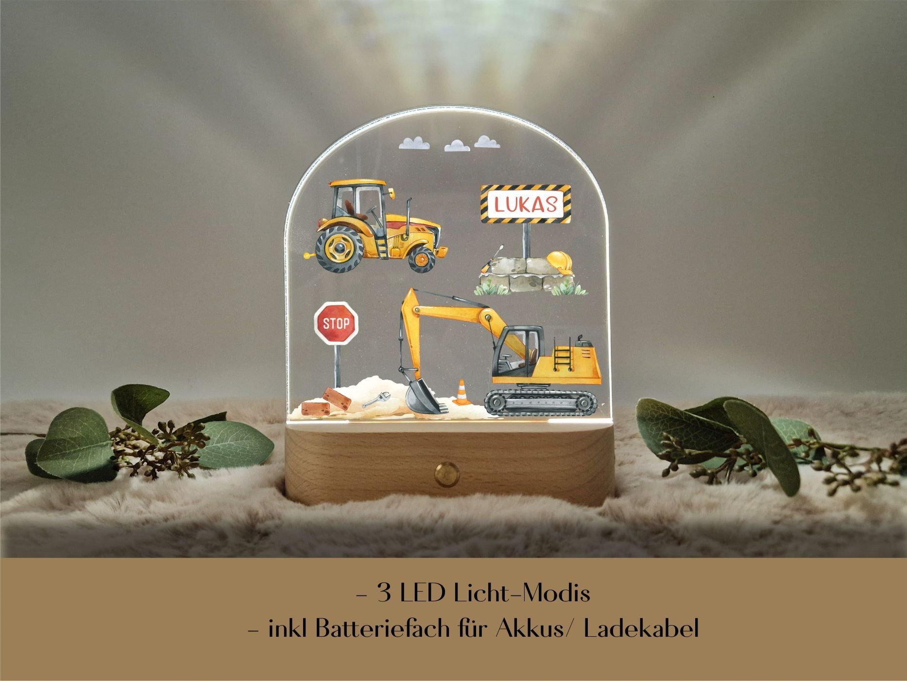 Nachtlicht - Baustelle