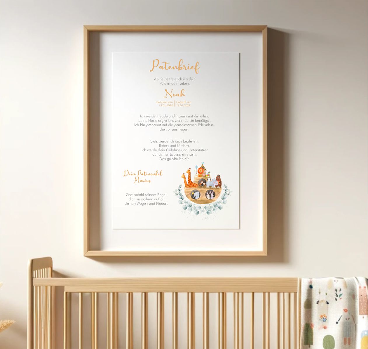 Patenbrief Arche Noah