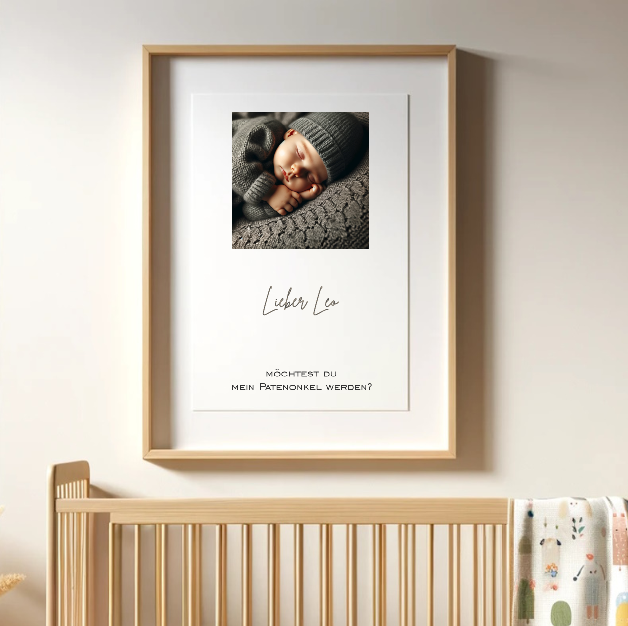 Patenbrief - Babyfoto