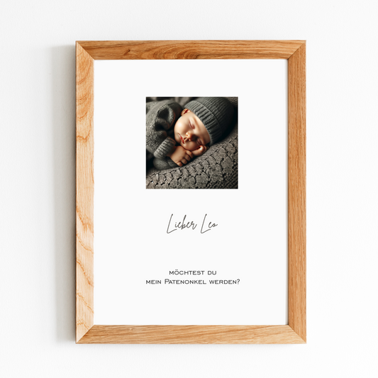 Patenbrief - Babyfoto