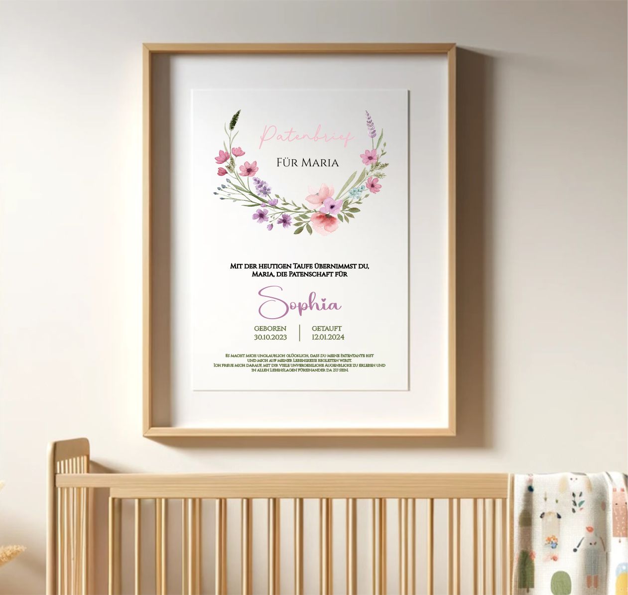Patenbrief " Blumenwiese"
