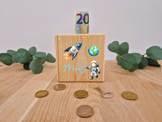 Spardose Weltraum
