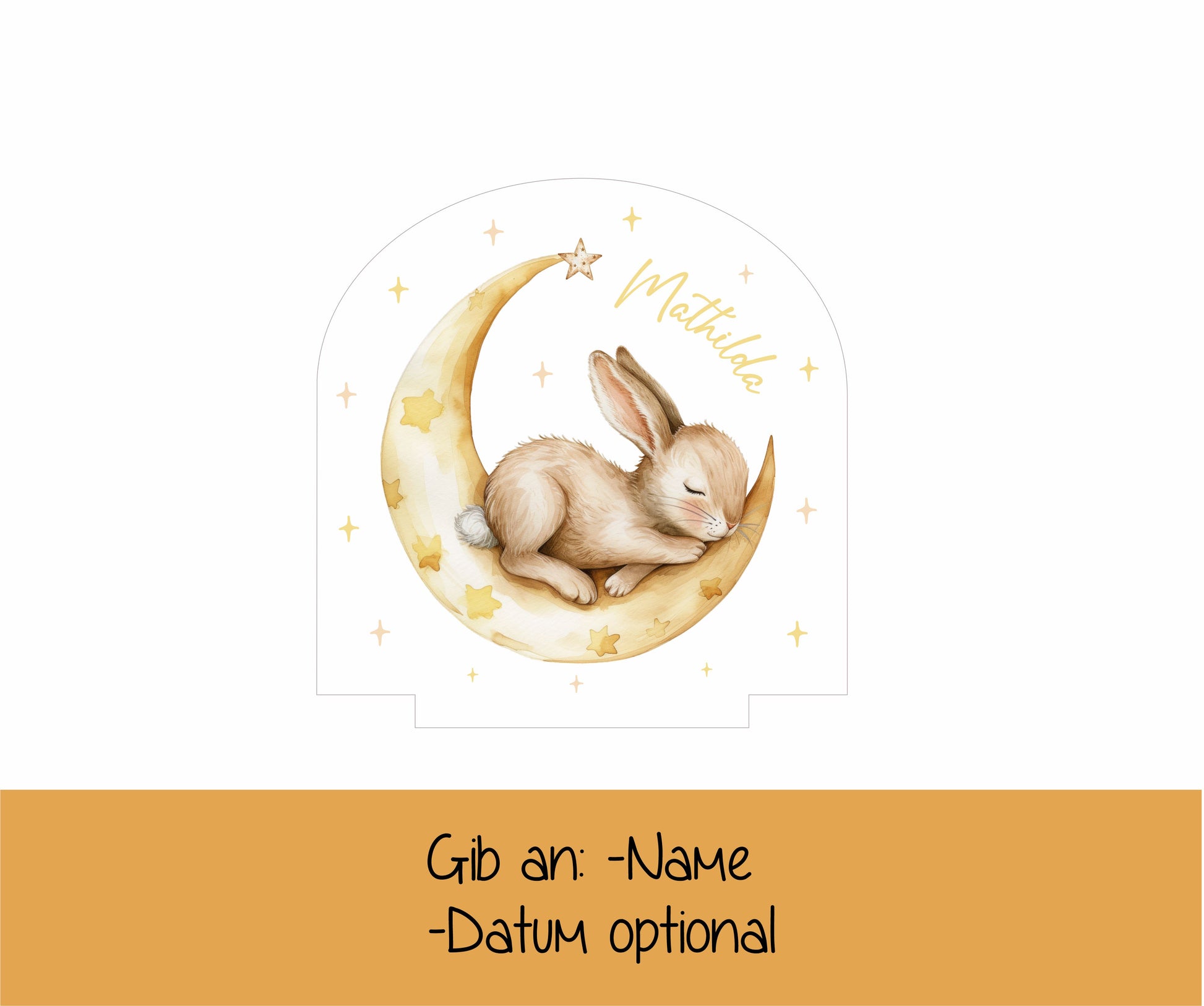 Schlafender Hase auf dem Mond - Motivansicht