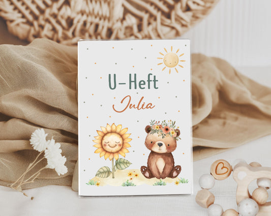 U Helft Hülle - Bär und Sonnenblume