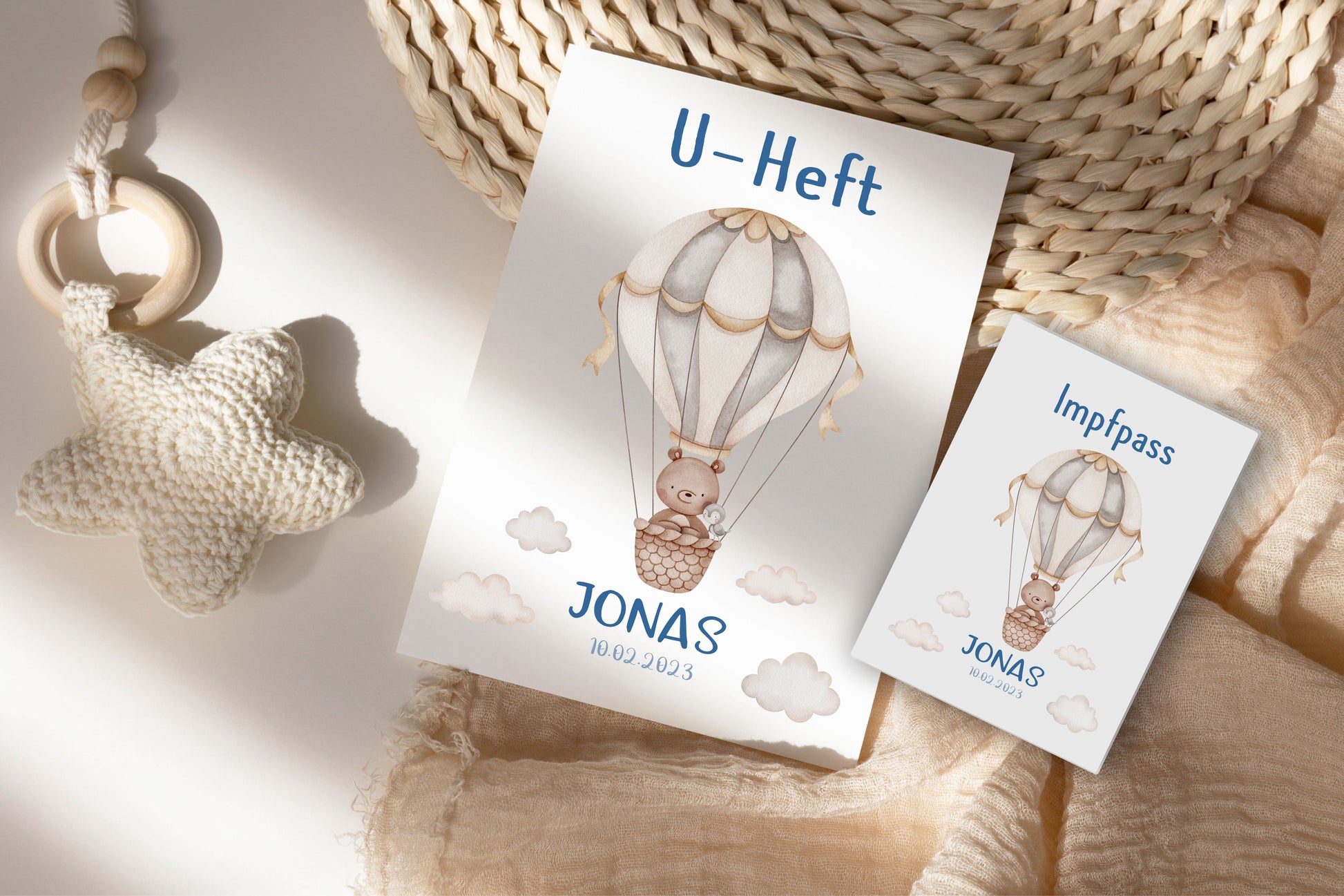 U Helft Hülle und Impfpass- Ballon