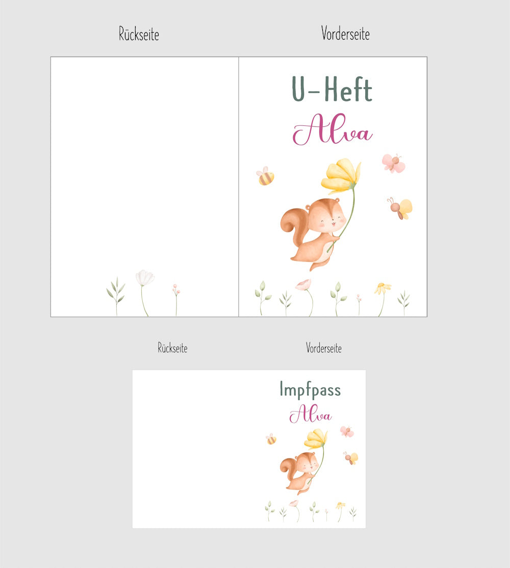 U Helft Hülle - Eichhörnchen und Impfpass