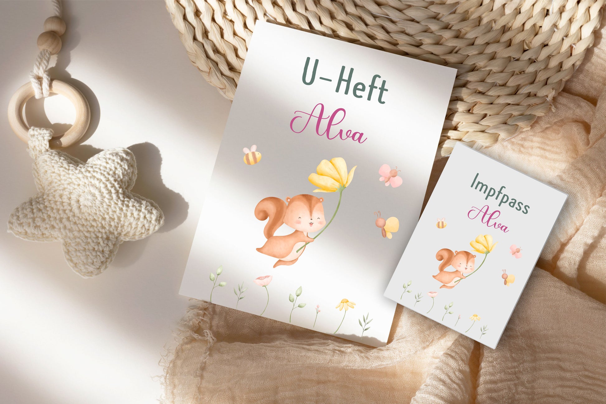U Helft Hülle - Eichhörnchen und Impfpass
