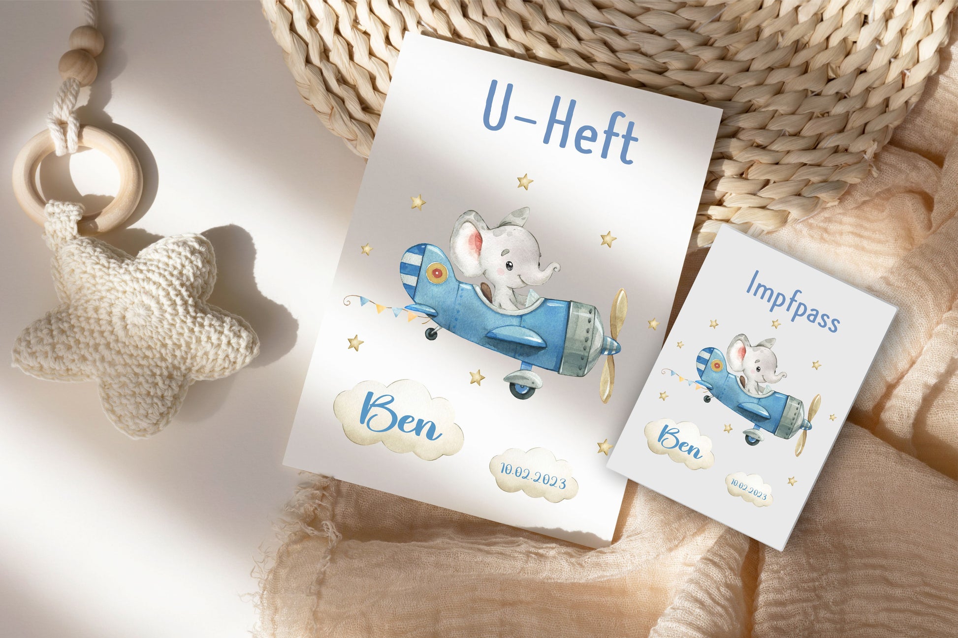 U Helft Hülle - Flugzeug und Impfpass