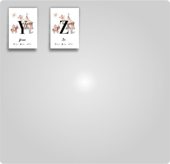 Geburtsposter - Motiv: Zirkus