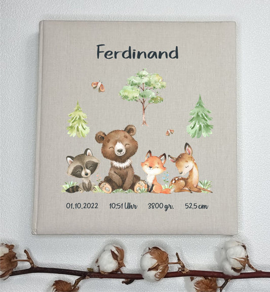Leinenalbum - Waldtiere