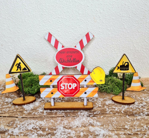 Wichtelbaustell Set, aufgebaut