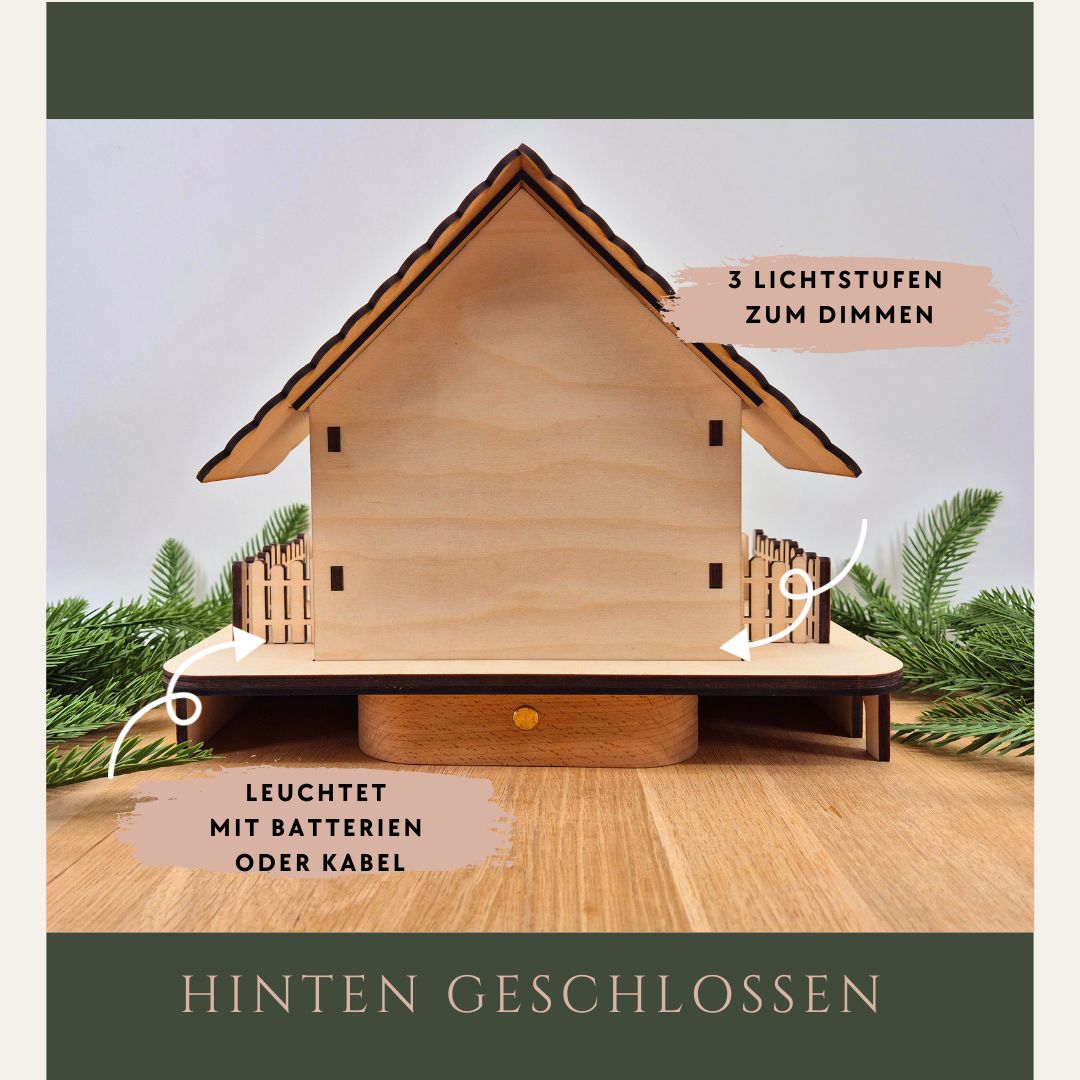 Wichtelhaus Tomte - Rückansicht