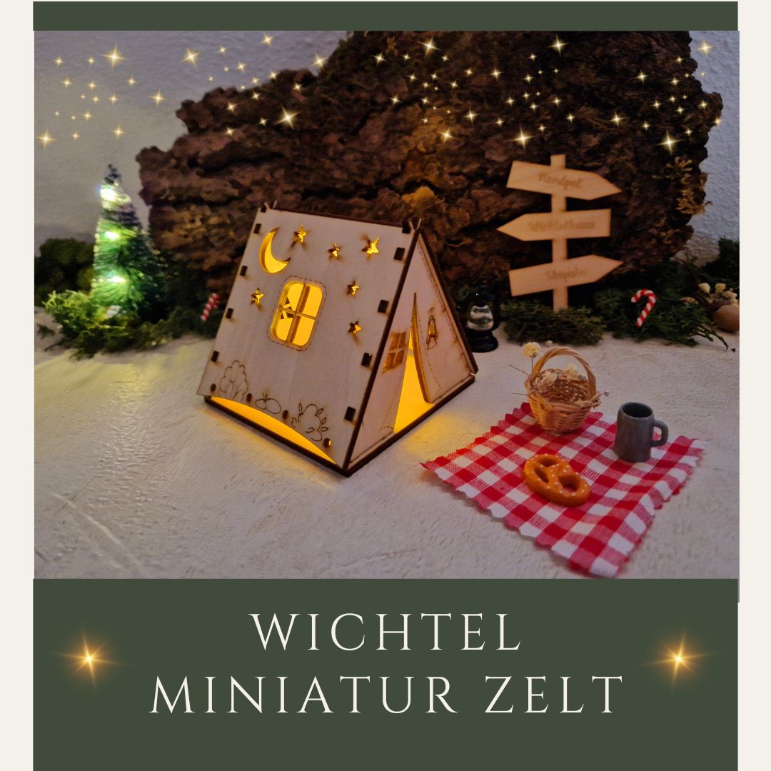 zelt miniatur Wichtel Miniatur Zelt/ Camping – Personalisierte Geschenke