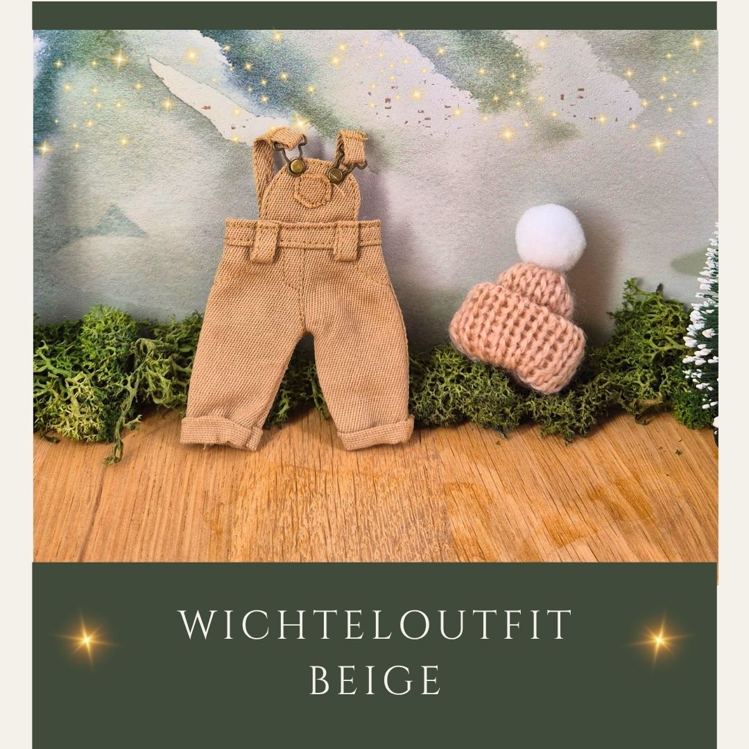 Latzhose beige