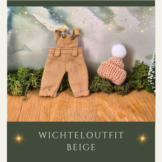 Latzhose beige
