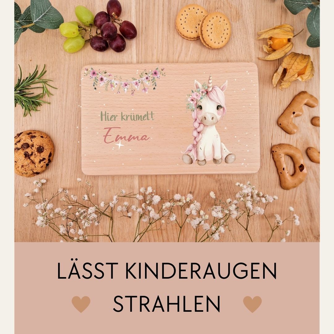 Holzbrettchen - Einhorn