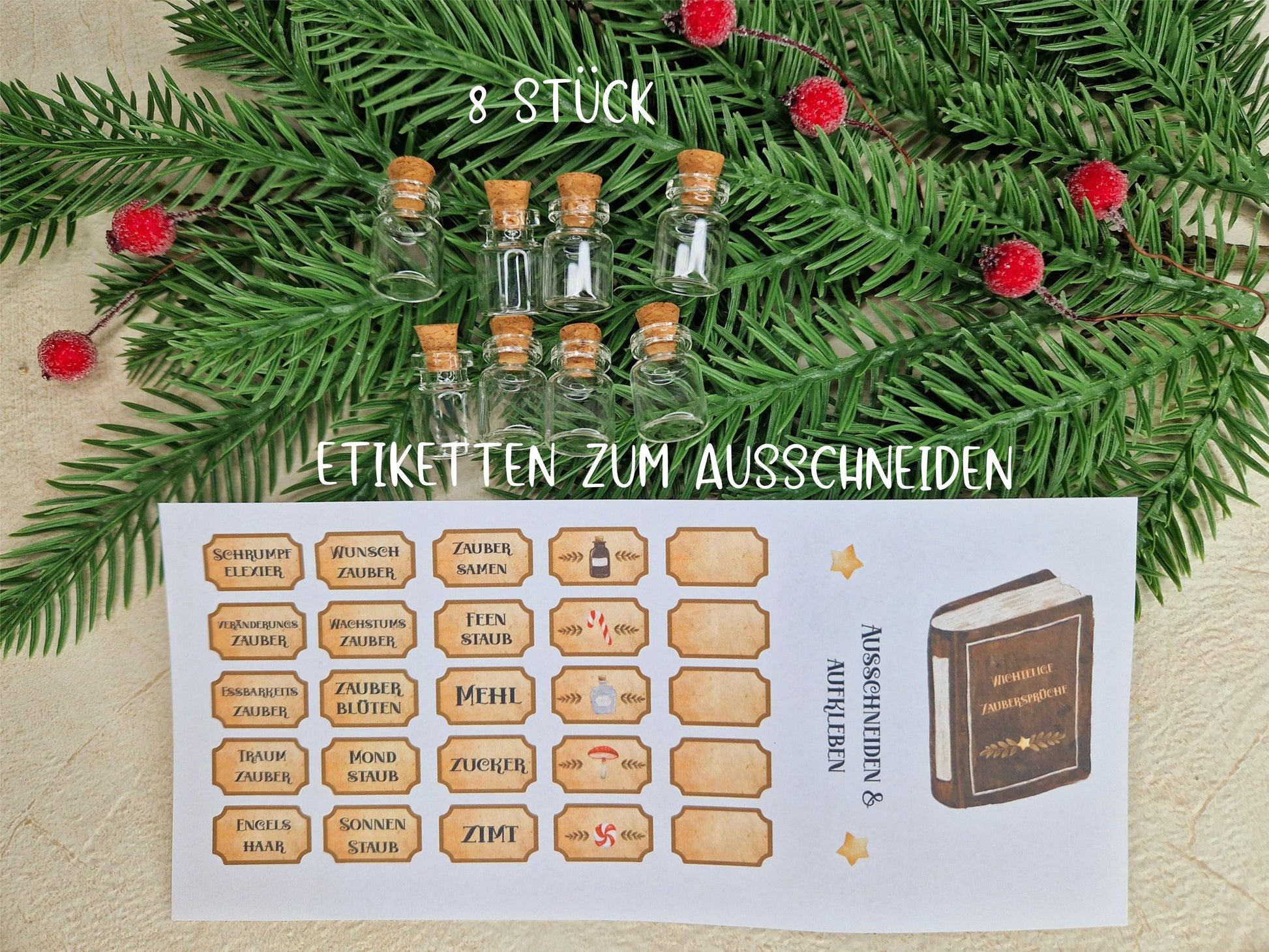 Schildchen für Wichtelfläschchen