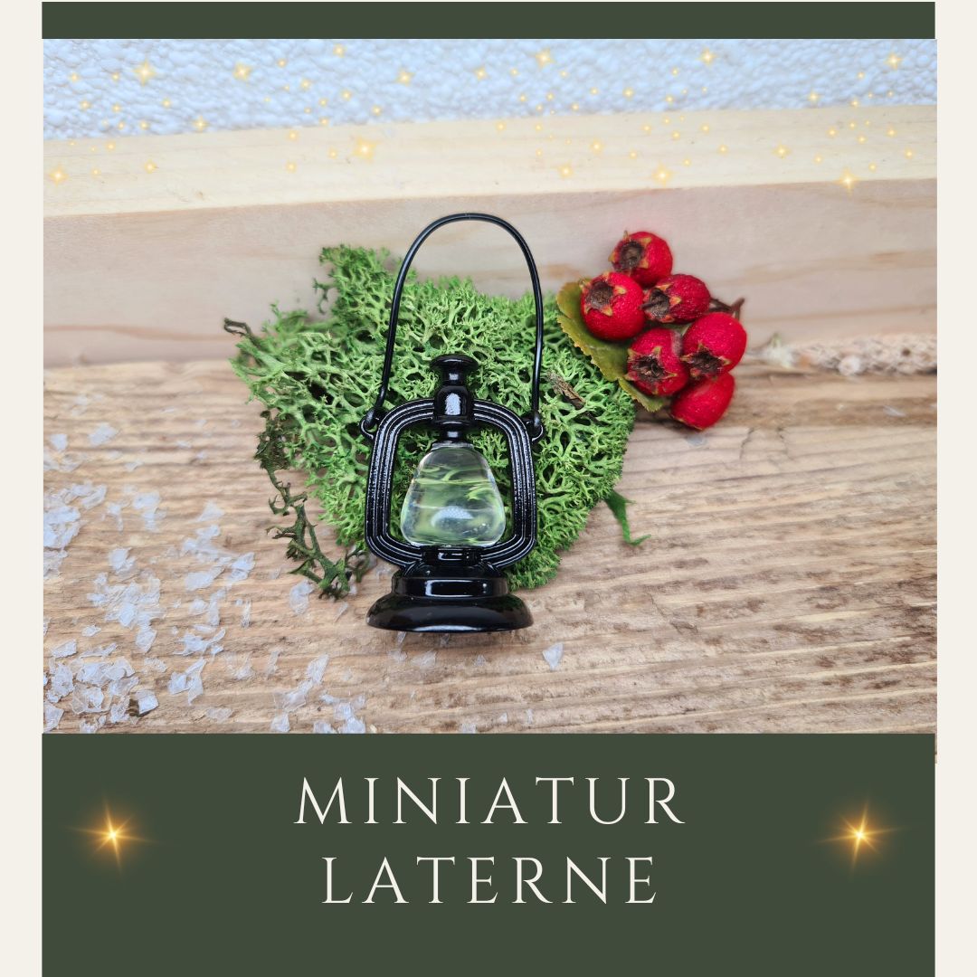 Wichtel Laterne in schwarz