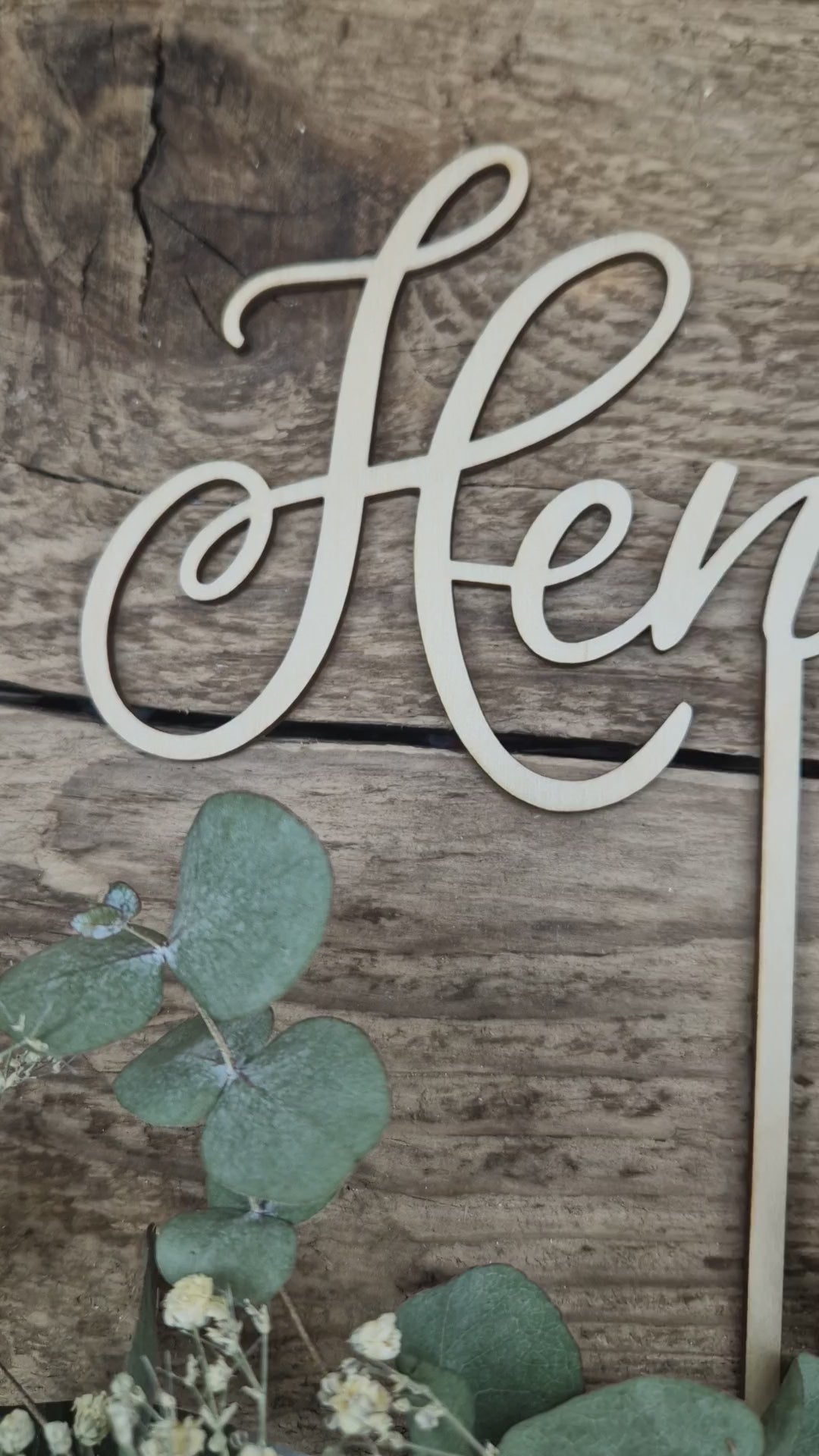 Cake Topper - mit Namen Video