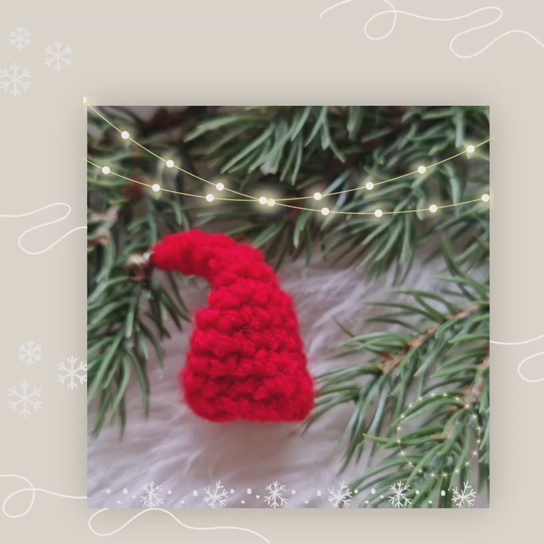 Wichtelmütze, gehäkelt, rot