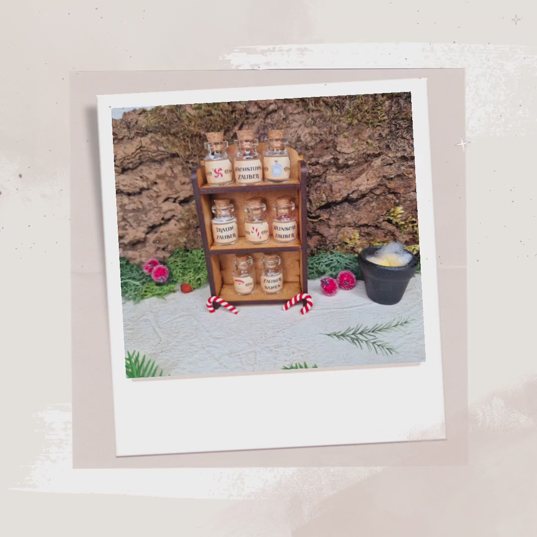 Wichtelregal Groß mit Fläschchen