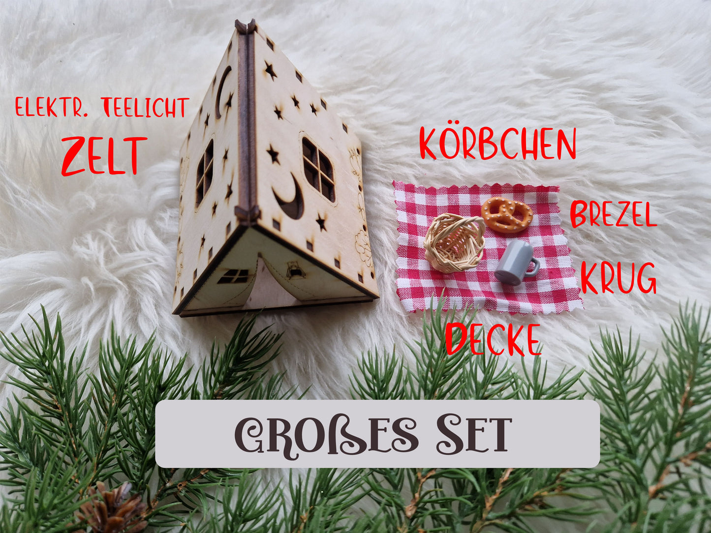 Wichtelzelt mit Zubehör