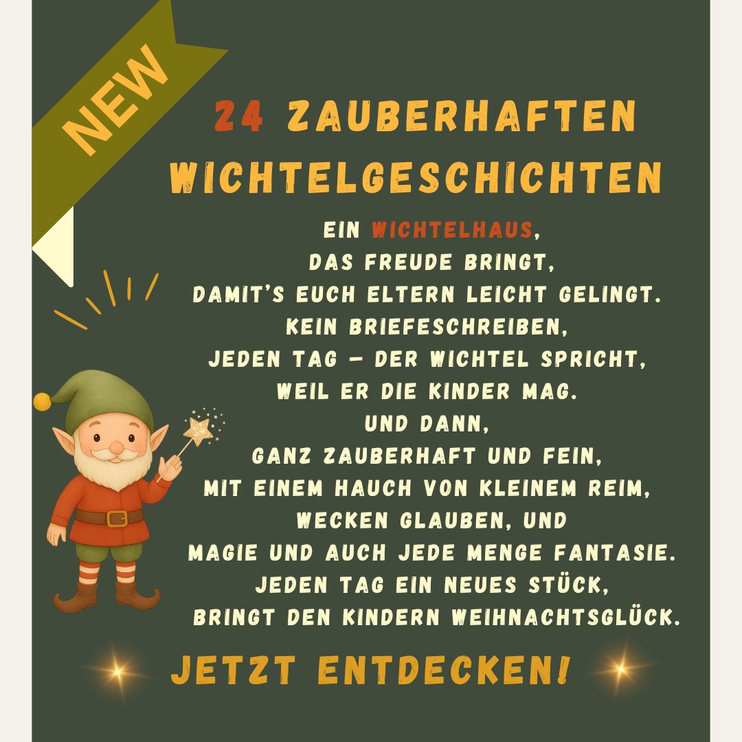 Wichtelhaus " Nisse " & 24 Wichtelgeschichten