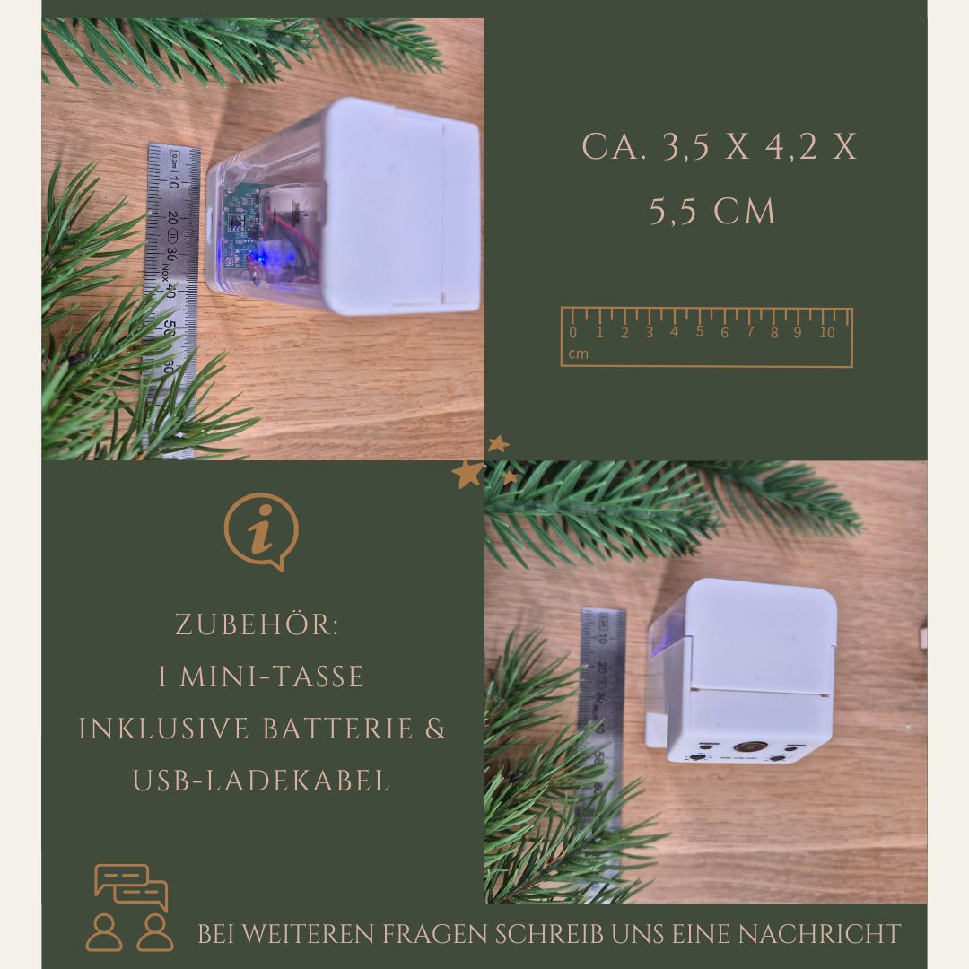 Miniatur-Kaffeemaschine mit Funktion