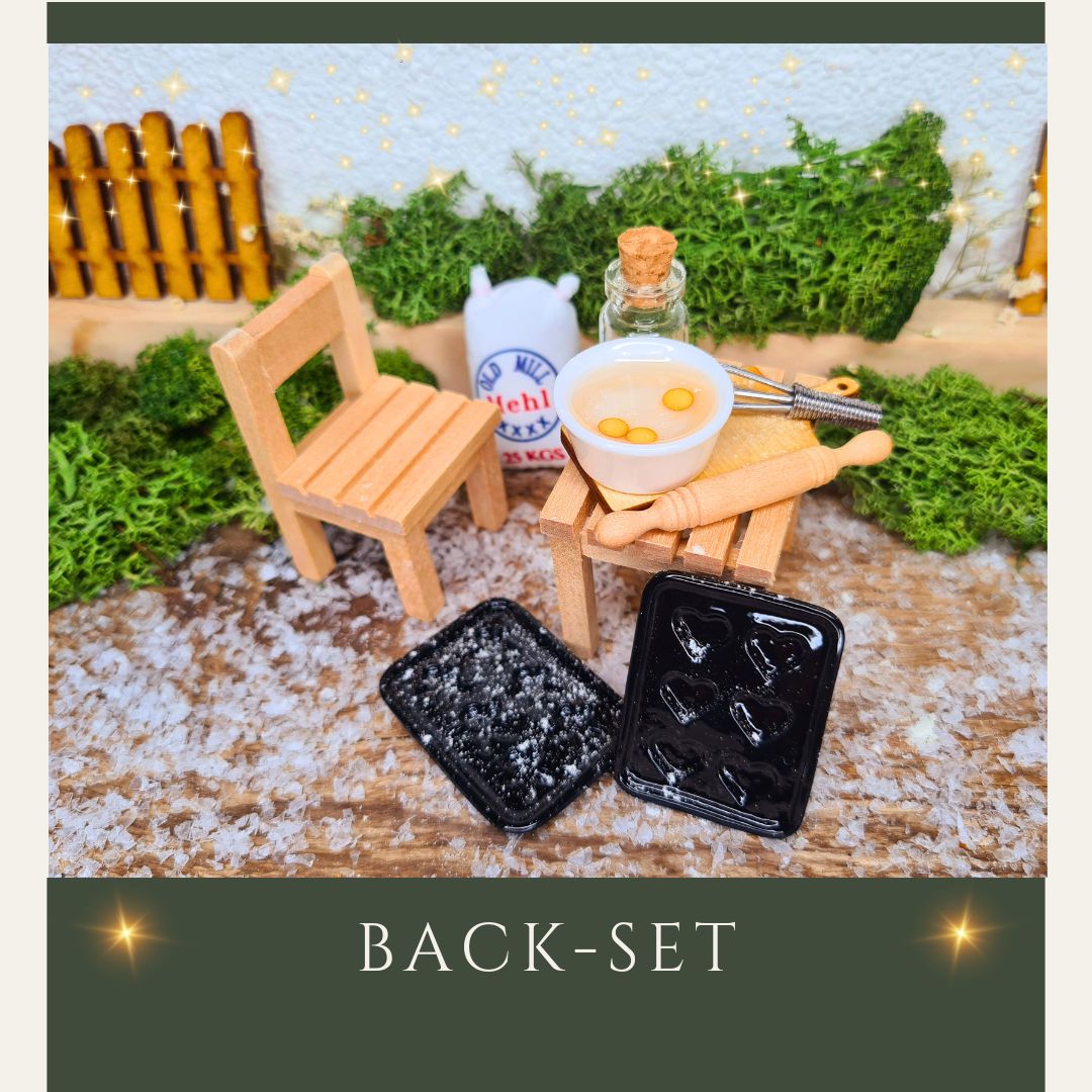 Miniatur Back Utensilien