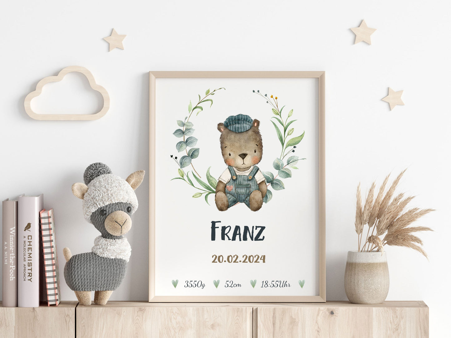 Geburtsposter - Motiv: kleiner Bär