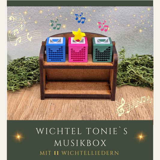 Miniatur Musik Box in 3 Farben