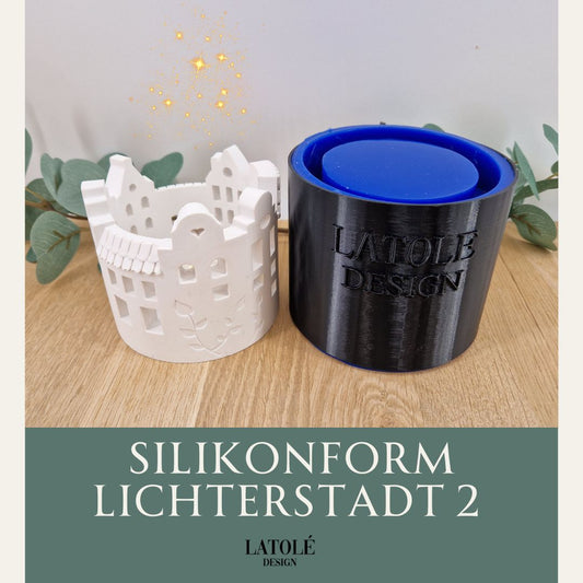Silikonform Lichterstadt 2