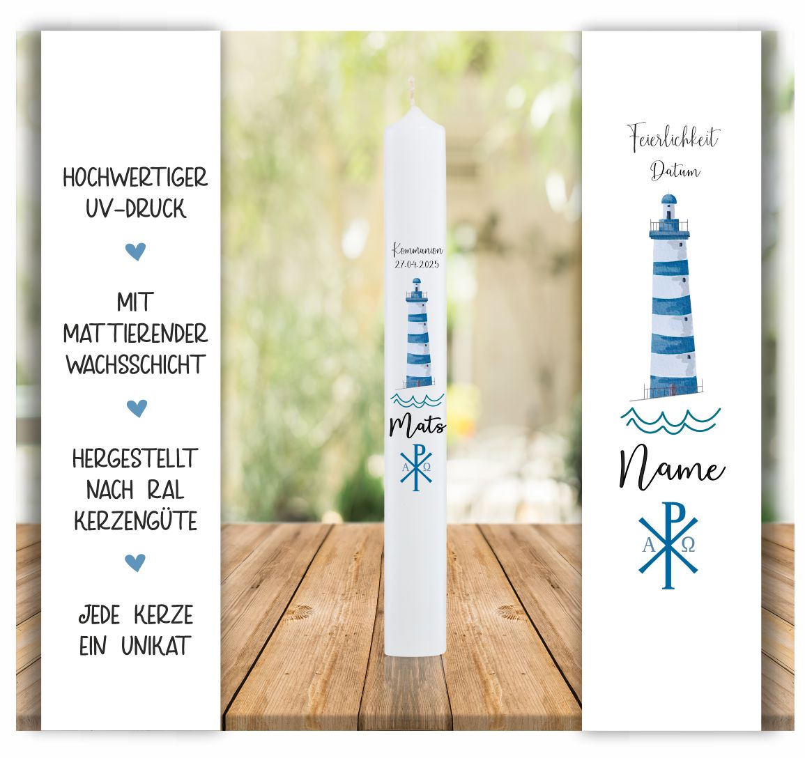 Kommunionkerze - Modell 23